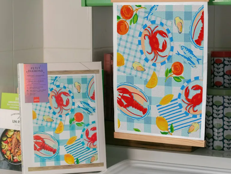 Coffret Petit Diamond - Diamond Painting Citrus and Lobster par La Petite Epicerie