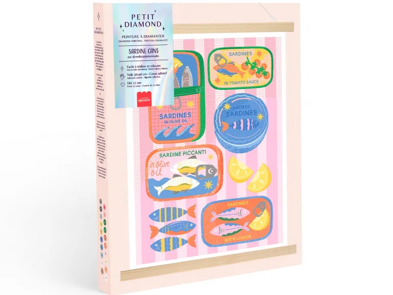 Coffret Petit Diamond - Diamond Painting Sardine Cans