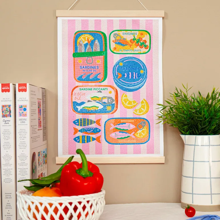 Coffret Petit Diamond - Diamond Painting Sardine Cans