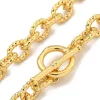 Collier chaîne câble en laiton doré à l’or fin