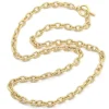 Collier chaîne câble en laiton doré à l’or fin
