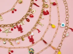 Collier chaîne câble en laiton doré à l’or fin