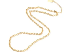 Collier chaîne câble en laiton doré à l’or fin