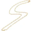 Collier chaîne câble en laiton doré à l’or fin