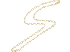 Collier chaîne câble en laiton doré à l’or fin