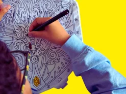 Coloriages gonflables - Epée avec led et bouclier - Ara Créative