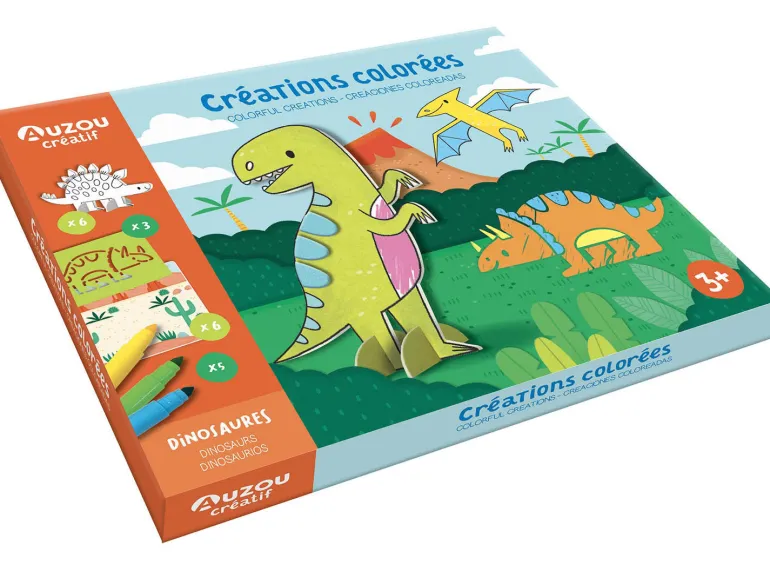 Créations Colorées - Dinosaures - Auzou