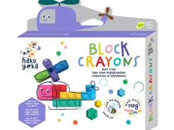 Crayons gras pour enfants - briques de jeu type lego - hélicoptère