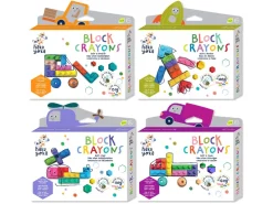 Crayons gras pour enfants - briques de jeu type lego - Camion