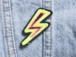 Écusson thermocollant - Éclair fluo