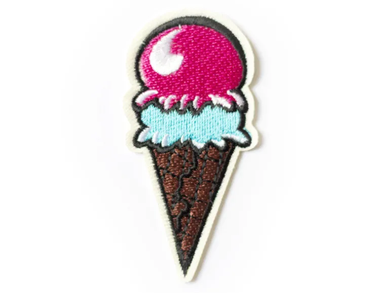 Écusson thermocollant - Cornet de glace