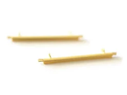 Embout pour tissage de perles doré - 35 mm