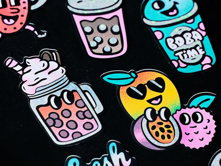 Fabulous Stickers Big - Bubble Tea - Bubble - OMY