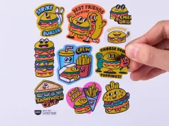 Fabulous Stickers Big - Burger - OMY