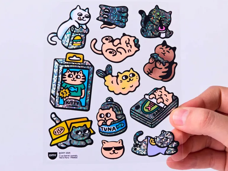 Fabulous Stickers Big - Kitty - OMY