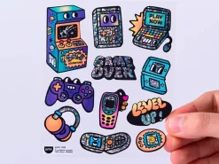 Fabulous Stickers Big - Video Game - OMY