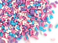 Faux vermicelles couleurs froides pour pâte fimo ou résine.