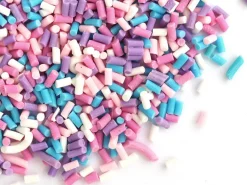 Faux vermicelles couleurs froides pour pâte fimo ou résine.
