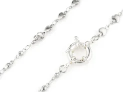 Fermoir à anneau à ressort - 15 x 5 mm - flash argent 925