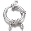 Fermoir à anneau à ressort en acier inoxydable 304 - 23 x 14 mm