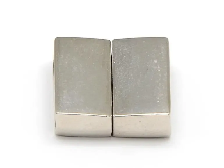 Fermoir aimanté rectangulaire 16 mm - couleur argenté