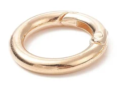 Fermoir mousqueton rond pour bijoux de téléphone - doré - 25 mm