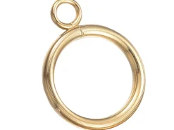 Fermoirs toogle en acier inoxydable 304 - doré - 16x12 mm