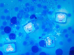 Glo pals - 4 cubes lumineux dans l'eau - bleu