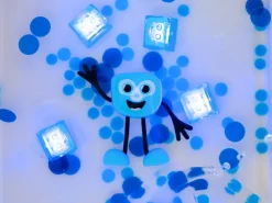Glo pals - 4 cubes lumineux dans l'eau - bleu