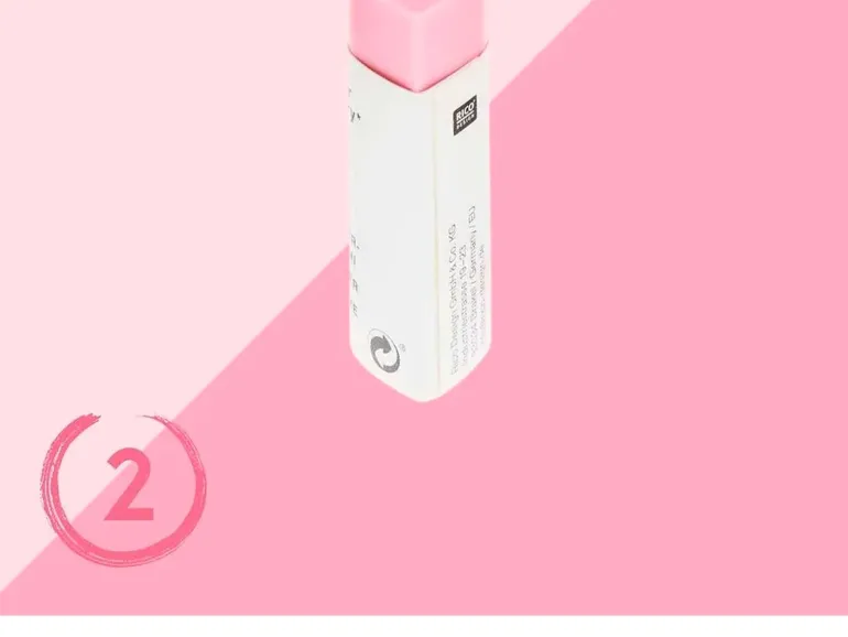 Gomme Chingu Coeur Rose Fluo - Rico Design
