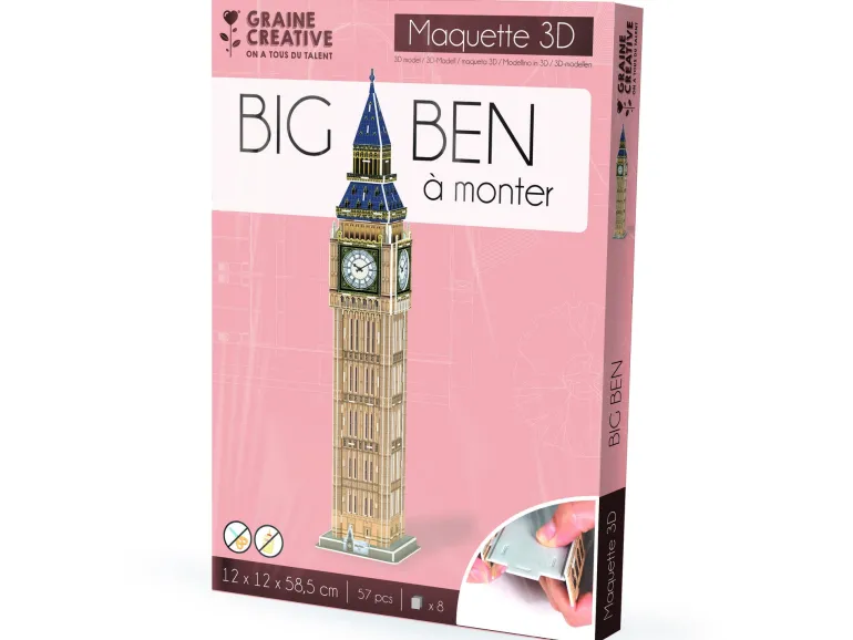 Graine creative puzzle maquette big ben 57 pièces