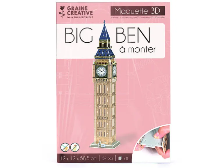 Graine creative puzzle maquette big ben 57 pièces