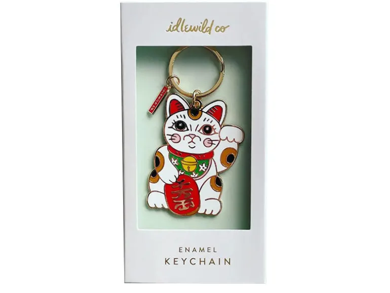 Grand Porte-clés chat "Lucky cat" Idlewild