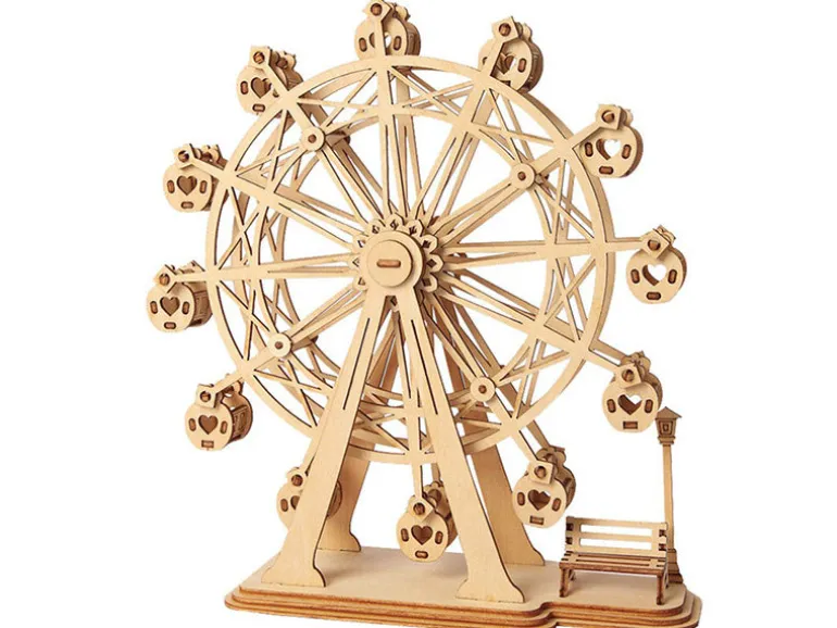 Grande roue en bois à assembler