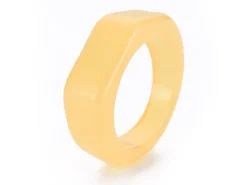 Grosse bague en acrylique transparente - Couleur aléatoire