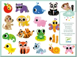 Grosses gommettes échenillées pour les tout petits - Bébés animaux