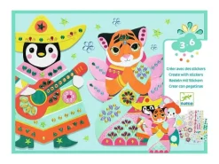 Jeu créatif créer avec des stickers - 3-6 ans - Djeco