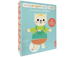 Jeu les oursons s'habillent - mes silhouettes en bois -jacque isabelle