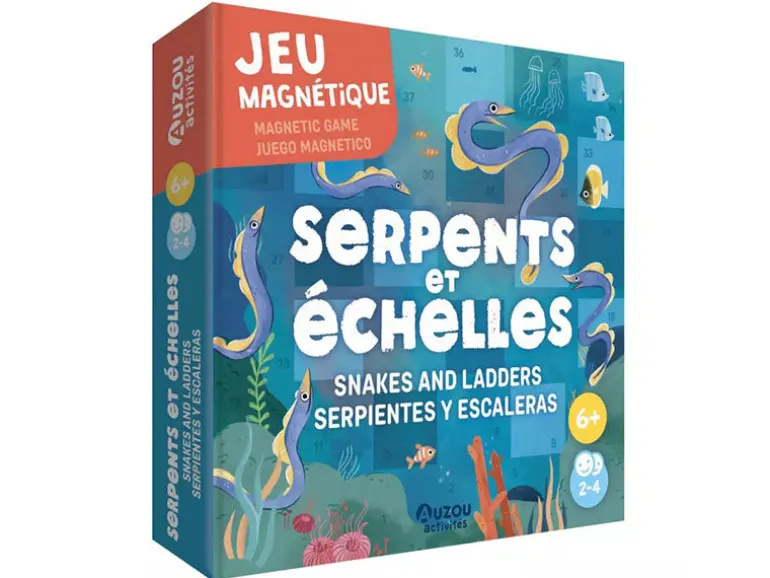 Jeu Magnétique Serpents et Échelles - 6 ans - Auzou