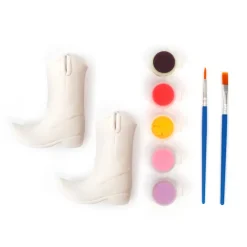 Kit 2 Bottes Céramique à peindre Yeehaw ! - Graine Créative