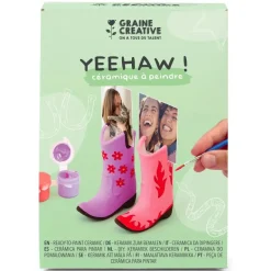 Kit 2 Bottes Céramique à peindre Yeehaw ! - Graine Créative