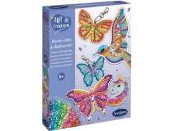 Kit Art création porte-clé à Diamanter - Papillons