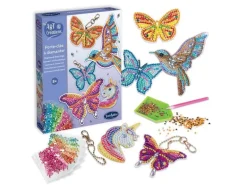 Kit Art création porte-clé à Diamanter - Papillons