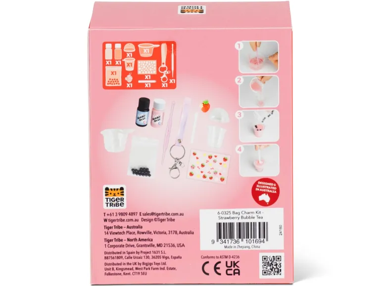 Kit bijoux de sac / Bag Charm -Bubble Tea