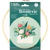 Kit broderie partielle Graine Créative motif bouquet