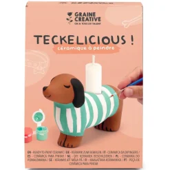 Kit Céramique Teckel à peindre - Graine Créative