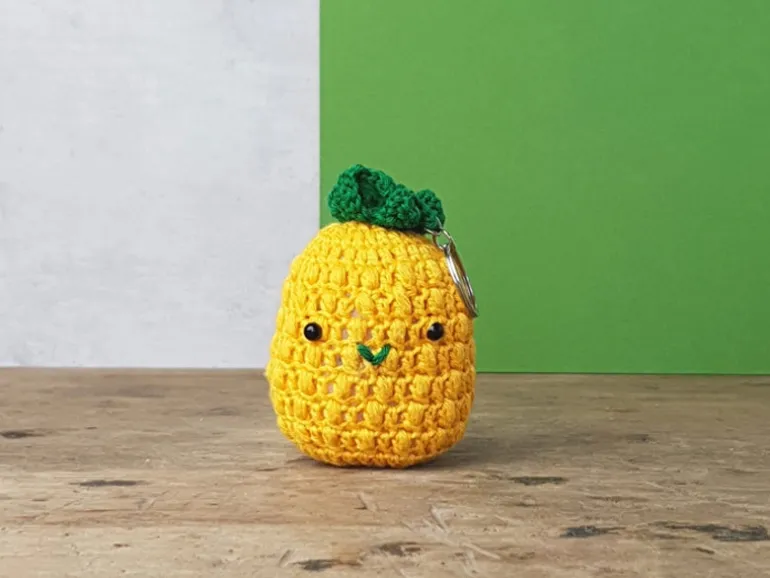 Kit crochet - Pendentif sac ananas