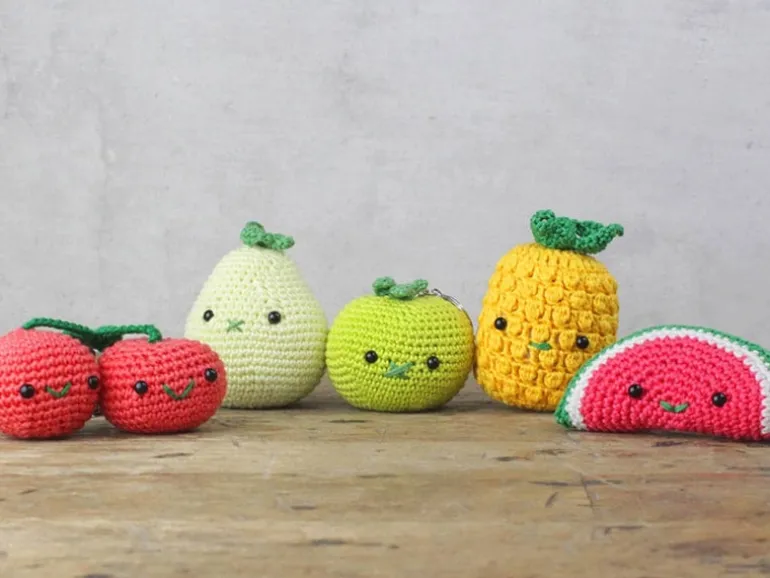 Kit crochet - Pendentif sac pomme