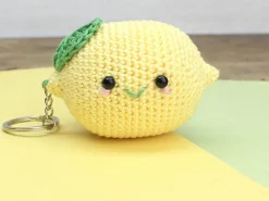 Kit crochet Amigurumi Porte clé - Citron
