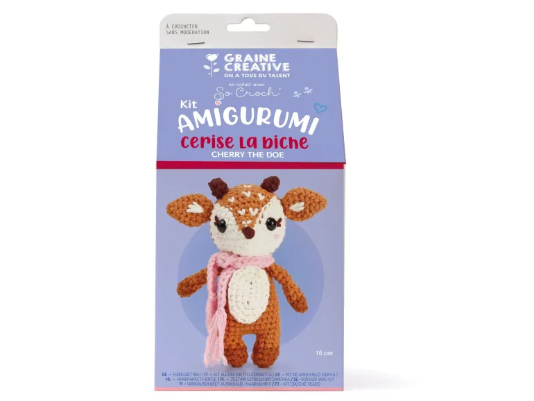 Kit crochet Cerise La biche - Graine Créative